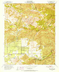Santa Susana California Historical topographic map, 1:24000 scale, 7.5 X 7.5 Minute, Year 1951
