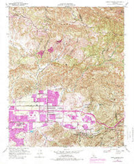 Santa Susana California Historical topographic map, 1:24000 scale, 7.5 X 7.5 Minute, Year 1951