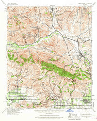 Santa Susana California Historical topographic map, 1:62500 scale, 15 X 15 Minute, Year 1941