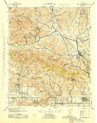 Santa Susana California Historical topographic map, 1:62500 scale, 15 X 15 Minute, Year 1943