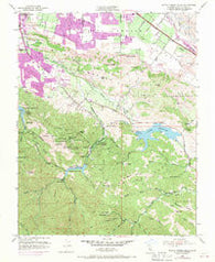 Santa Teresa Hills California Historical topographic map, 1:24000 scale, 7.5 X 7.5 Minute, Year 1953