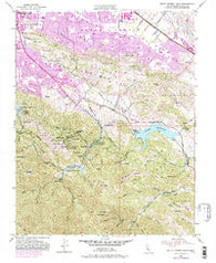 Santa Teresa Hills California Historical topographic map, 1:24000 scale, 7.5 X 7.5 Minute, Year 1953