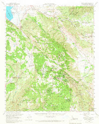 Santa Ysabel California Historical topographic map, 1:62500 scale, 15 X 15 Minute, Year 1960