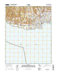 Santa Cruz California Current topographic map, 1:24000 scale, 7.5 X 7.5 Minute, Year 2015