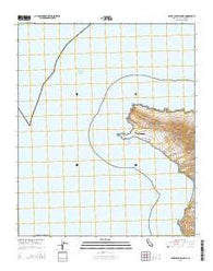 Santa Cruz Island A California Current topographic map, 1:24000 scale, 7.5 X 7.5 Minute, Year 2015