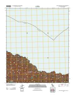 Santa Cruz Island C OE N California Historical topographic map, 1:24000 scale, 7.5 X 7.5 Minute, Year 2012