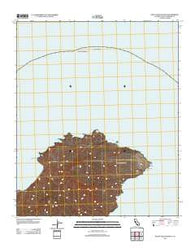 Santa Cruz Island D California Historical topographic map, 1:24000 scale, 7.5 X 7.5 Minute, Year 2012