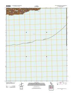 Santa Cruz Island D OE S California Historical topographic map, 1:24000 scale, 7.5 X 7.5 Minute, Year 2012