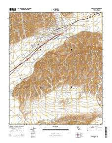Santa Paula California Current topographic map, 1:24000 scale, 7.5 X 7.5 Minute, Year 2015