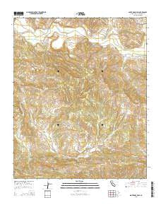 Santa Rosa Hills California Current topographic map, 1:24000 scale, 7.5 X 7.5 Minute, Year 2015
