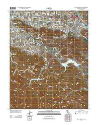 Santa Teresa Hills California Historical topographic map, 1:24000 scale, 7.5 X 7.5 Minute, Year 2012