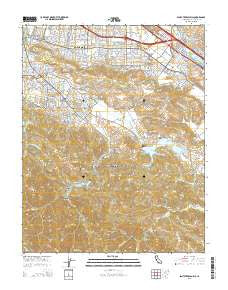 Santa Teresa Hills California Current topographic map, 1:24000 scale, 7.5 X 7.5 Minute, Year 2015