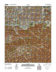 Santa Ynez California Historical topographic map, 1:24000 scale, 7.5 X 7.5 Minute, Year 2012