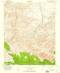 Santiago Creek California Historical topographic map, 1:24000 scale, 7.5 X 7.5 Minute, Year 1943