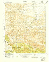 Santiago Creek California Historical topographic map, 1:31680 scale, 7.5 X 7.5 Minute, Year 1945
