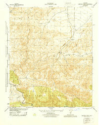 Santiago Creek California Historical topographic map, 1:31680 scale, 7.5 X 7.5 Minute, Year 1945