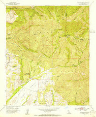 Santiago Peak California Historical topographic map, 1:24000 scale, 7.5 X 7.5 Minute, Year 1954