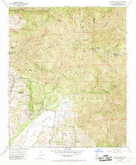 Santiago Peak California Historical topographic map, 1:24000 scale, 7.5 X 7.5 Minute, Year 1954