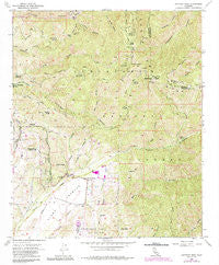 Santiago Peak California Historical topographic map, 1:24000 scale, 7.5 X 7.5 Minute, Year 1954