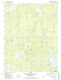 Sardine Peak California Historical topographic map, 1:24000 scale, 7.5 X 7.5 Minute, Year 1981