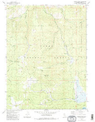 Sardine Peak California Historical topographic map, 1:24000 scale, 7.5 X 7.5 Minute, Year 1981