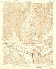 Saugus California Historical topographic map, 1:24000 scale, 7.5 X 7.5 Minute, Year 1933