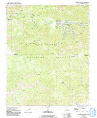 Sawmill Mountain California Historical topographic map, 1:24000 scale, 7.5 X 7.5 Minute, Year 1991