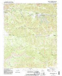 Sawmill Mountain California Historical topographic map, 1:24000 scale, 7.5 X 7.5 Minute, Year 1991