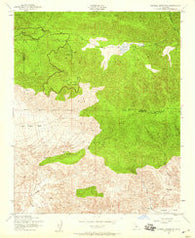 Sawmill Mountain California Historical topographic map, 1:24000 scale, 7.5 X 7.5 Minute, Year 1943
