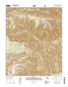 Sawmill Mountain California Current topographic map, 1:24000 scale, 7.5 X 7.5 Minute, Year 2015