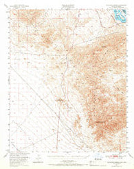 Sawtooth Range California Historical topographic map, 1:62500 scale, 15 X 15 Minute, Year 1950