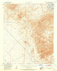 Sawtooth Range California Historical topographic map, 1:62500 scale, 15 X 15 Minute, Year 1950