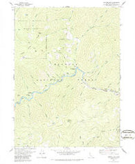 Sawyers Bar California Historical topographic map, 1:24000 scale, 7.5 X 7.5 Minute, Year 1979