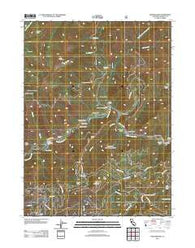 Sawyers Bar California Historical topographic map, 1:24000 scale, 7.5 X 7.5 Minute, Year 2012