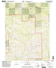 Schell Mountain California Historical topographic map, 1:24000 scale, 7.5 X 7.5 Minute, Year 1998