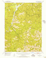 Schell Mtn California Historical topographic map, 1:62500 scale, 15 X 15 Minute, Year 1950