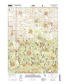 Schonchin Butte California Current topographic map, 1:24000 scale, 7.5 X 7.5 Minute, Year 2015