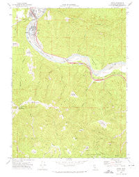 Scotia California Historical topographic map, 1:24000 scale, 7.5 X 7.5 Minute, Year 1970