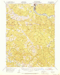 Scotia California Historical topographic map, 1:62500 scale, 15 X 15 Minute, Year 1951