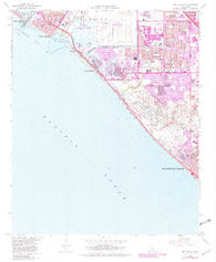 Seal Beach California Historical topographic map, 1:24000 scale, 7.5 X 7.5 Minute, Year 1965
