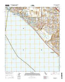 Seal Beach California Current topographic map, 1:24000 scale, 7.5 X 7.5 Minute, Year 2015