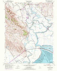 Sears Point California Historical topographic map, 1:24000 scale, 7.5 X 7.5 Minute, Year 1951