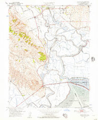 Sears Point California Historical topographic map, 1:24000 scale, 7.5 X 7.5 Minute, Year 1951