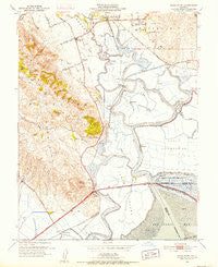 Sears Point California Historical topographic map, 1:24000 scale, 7.5 X 7.5 Minute, Year 1951