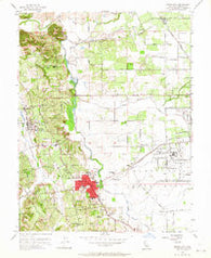 Sebastopol California Historical topographic map, 1:24000 scale, 7.5 X 7.5 Minute, Year 1954