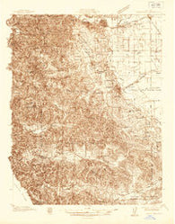 Sebastopol California Historical topographic map, 1:48000 scale, 15 X 15 Minute, Year 1935