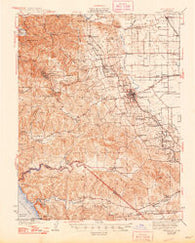 Sebastopol California Historical topographic map, 1:62500 scale, 15 X 15 Minute, Year 1942