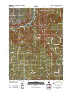 Secret Spring Mountain California Historical topographic map, 1:24000 scale, 7.5 X 7.5 Minute, Year 2012