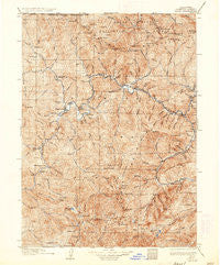 Seiad California Historical topographic map, 1:125000 scale, 30 X 30 Minute, Year 1922