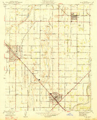 Selma California Historical topographic map, 1:24000 scale, 7.5 X 7.5 Minute, Year 1947
